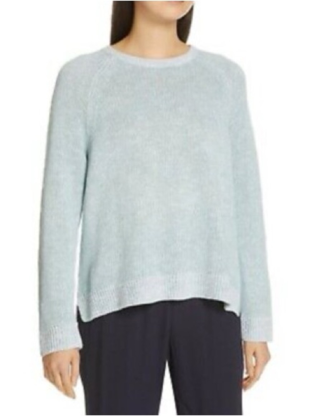 Eileen Fisher Pale Blue Crewneck Sweater